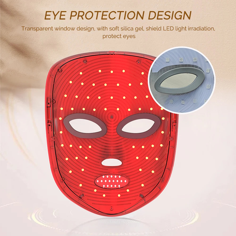 Aura Haven 7- Colour LED Facial Light Therapy Mask
